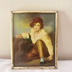 Vintage Victorian MCM Framed Art Print